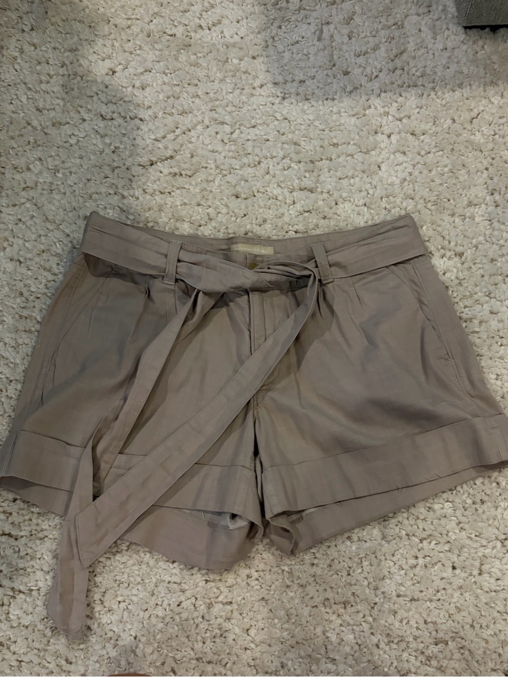 Banana Republic Taupe Belted Women's Shorts